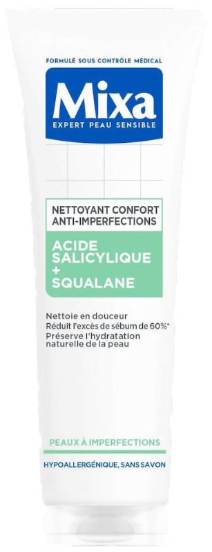 Mixa Nettoyant Confort Anti-Imperfections Salicylique + Squalane - 150 ml