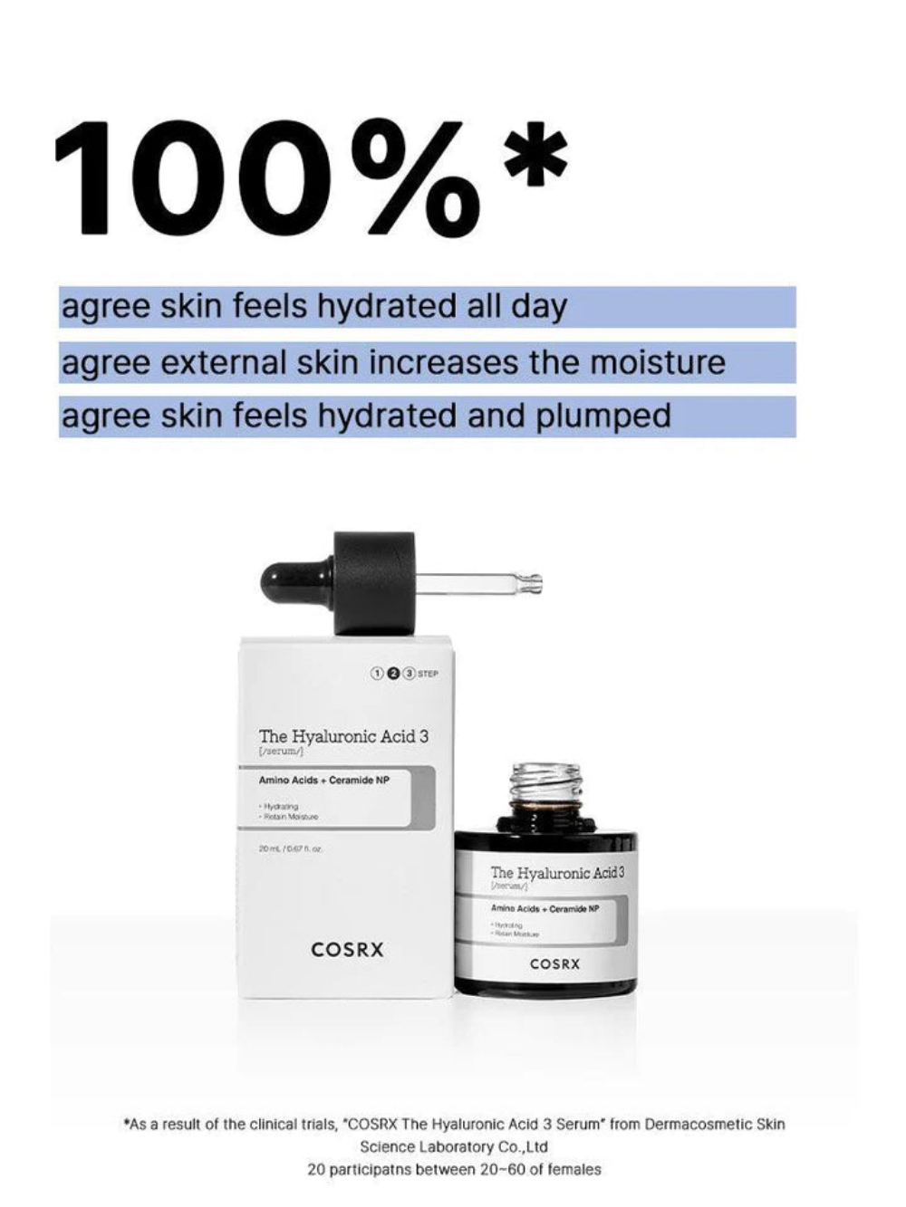 COSRX The Hyaluronic Acid 3 Serum 20 ml — vue 2