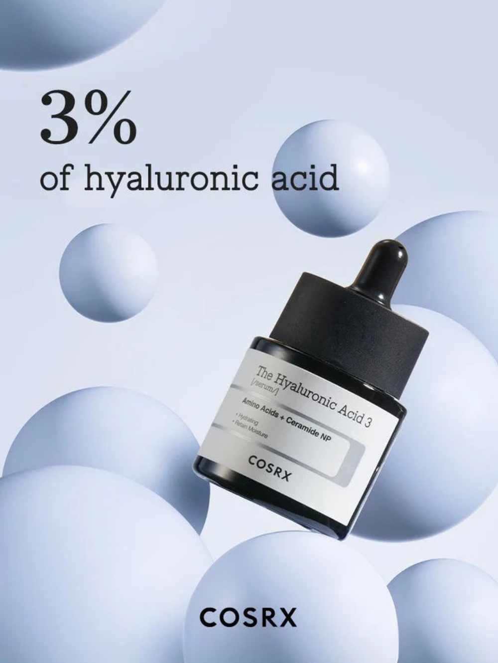COSRX The Hyaluronic Acid 3 Serum 20 ml — vue 3