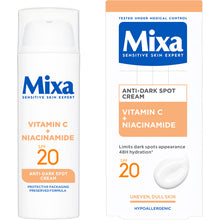 Mixa Crème Anti-Taches Vitamine C + Niacinamide SPF20 50 ml — vue 2