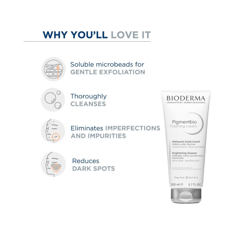 Bioderma Pigmentbio Foaming Cream Nettoyant Éclaircissant 200 ml — vue 3
