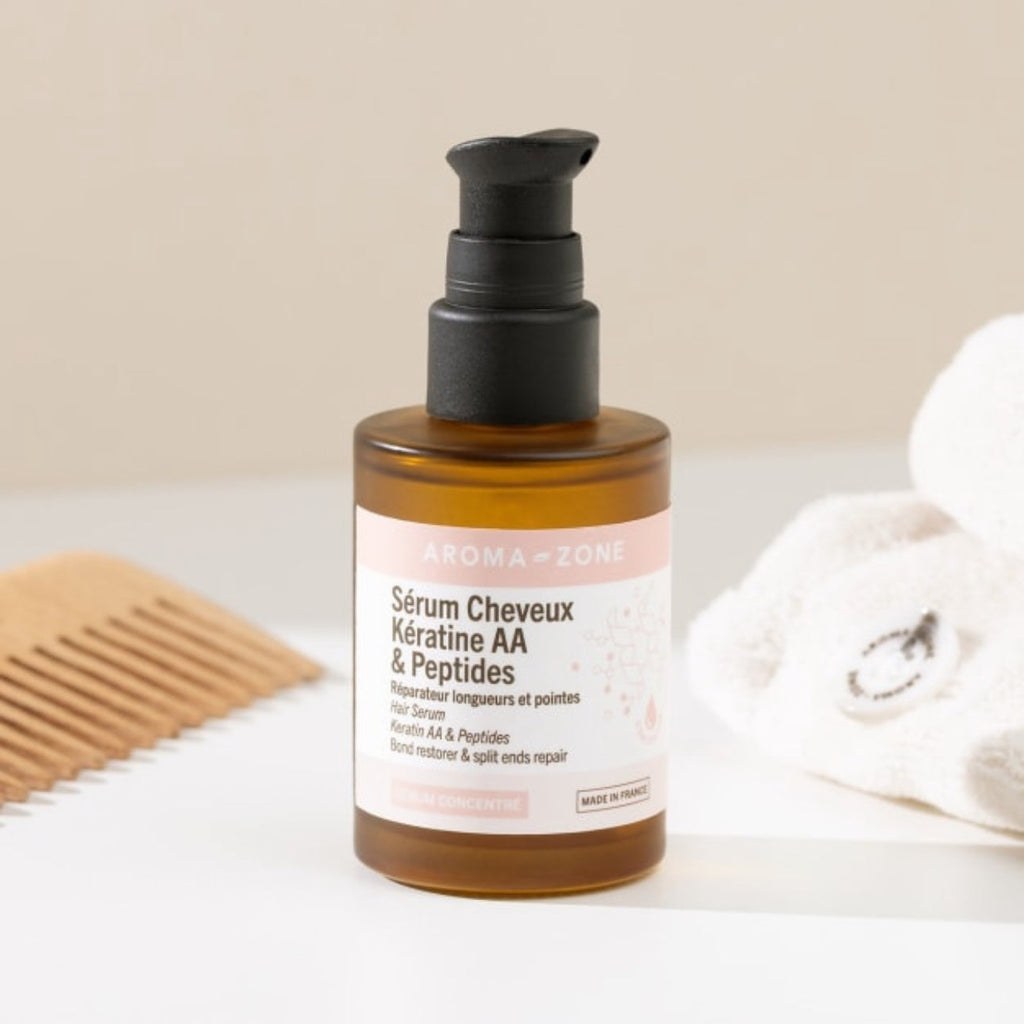 Aroma Zone Sérum Cheveux Kératine AA & Peptides 50 ml