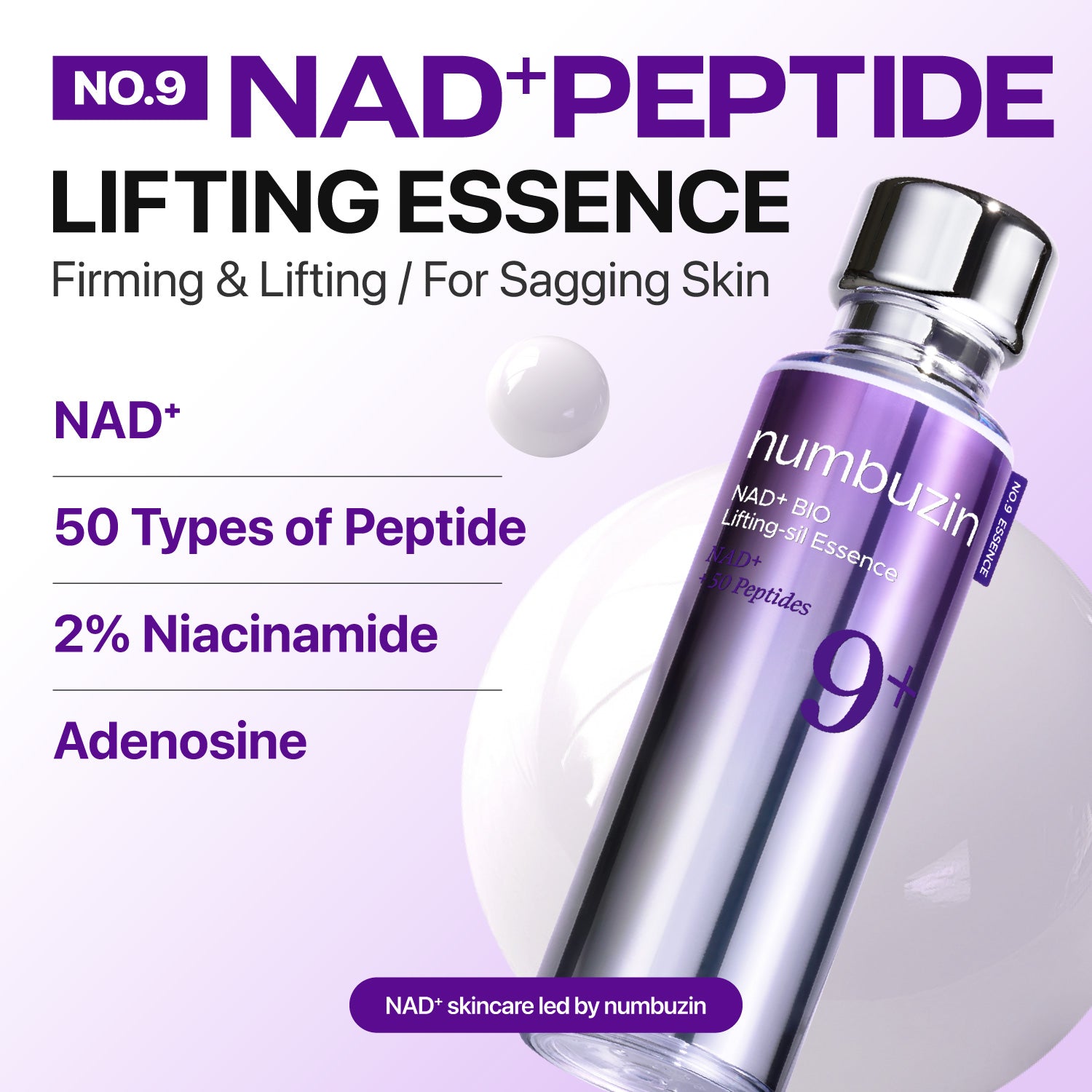 Numbuzin 9+ NAD+ Bio Lifting-Sil Essence 50 ml — vue 2