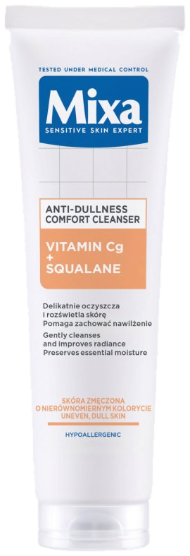 Mixa Nettoyant Confort Anti-Grise Mine Vitamine Cg + Squalane - 150 ml