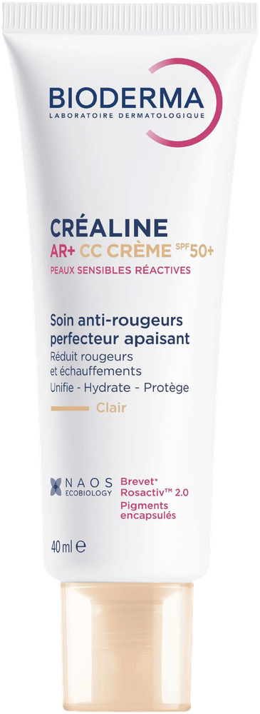 Bioderma Crealine AR+ CC Creme SPF50+ teinte Clair - 40 ml