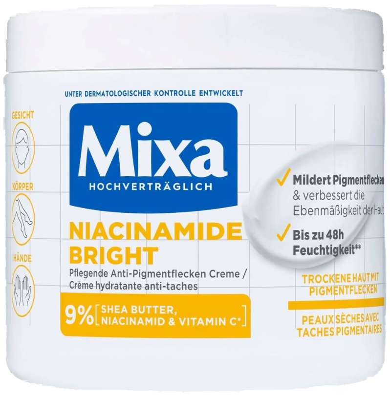 Mixa Pot Niacinamide Bright Crème Anti Taches 400ml