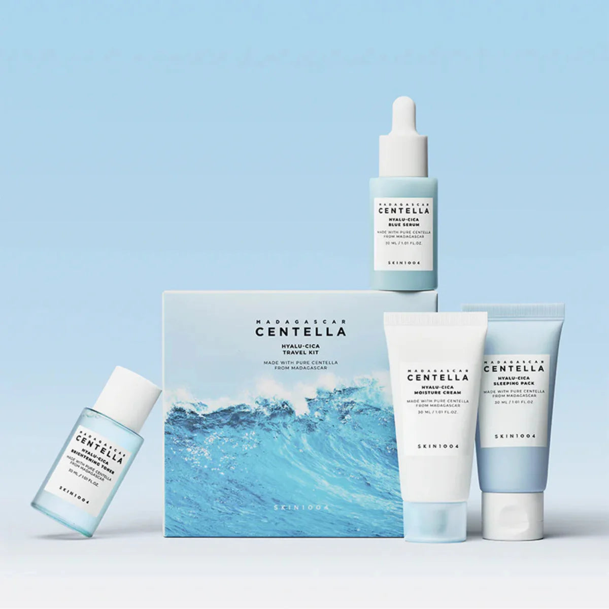 SKIN1004 Madagascar Centella Hyalu-Cica Travel Kit 4 x 30 ml — vue 4