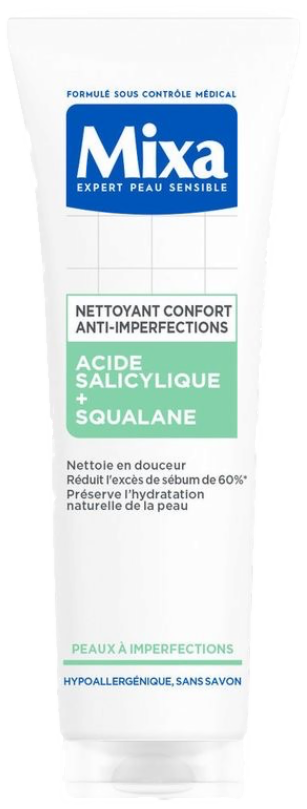 Mixa Nettoyant Confort Anti-Dessèchement Acide Hyaluronique + Squalane - 150 ml