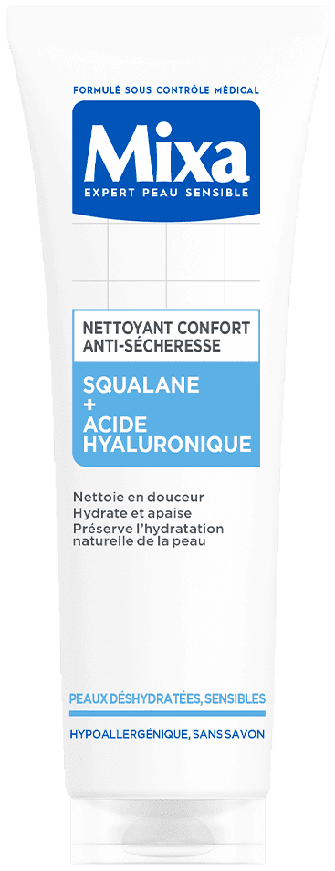 Mixa Nettoyant Confort Anti-Sécheresse Squalane + Acide Hyaluronique 150 ml