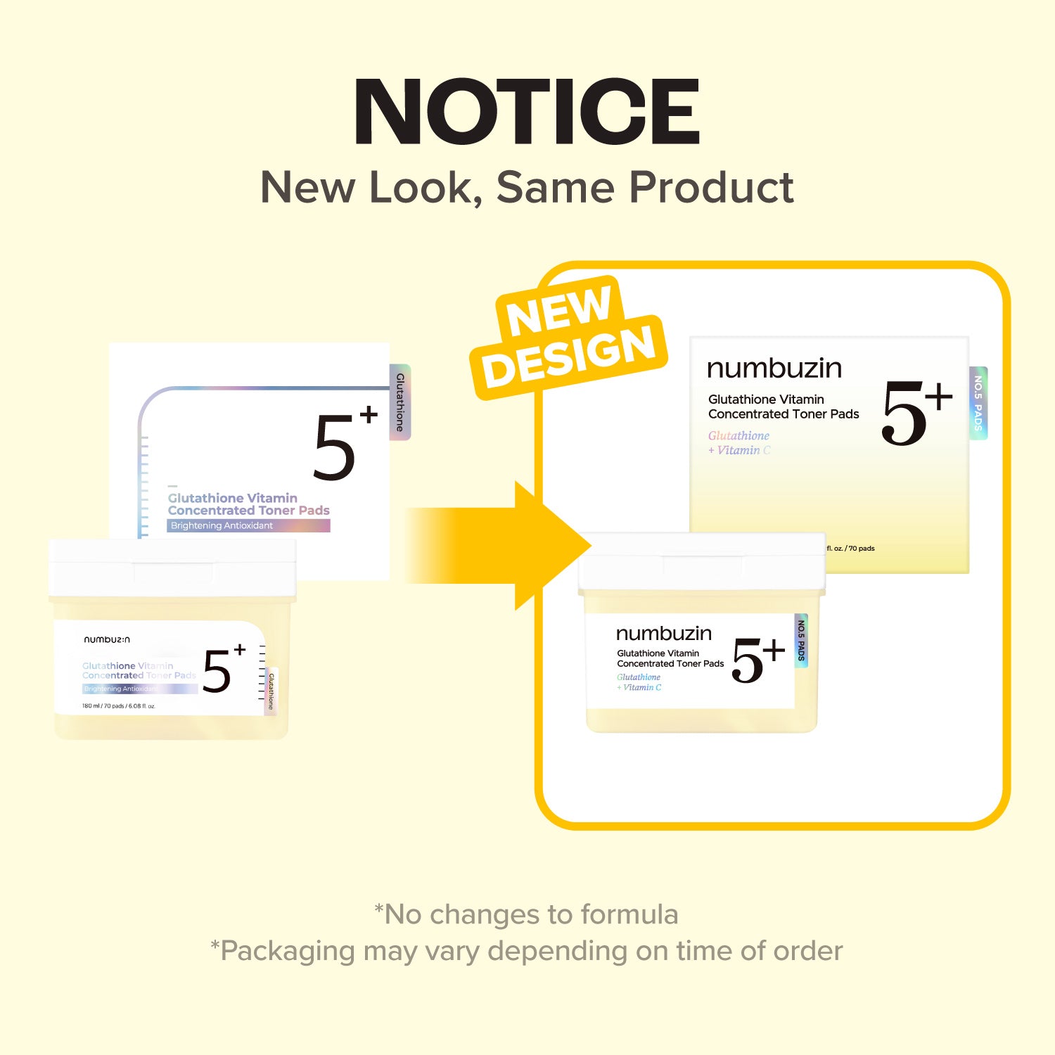numbuzin No.5+ Vitamin-Niacinamide Concentrated Pad - 70 pads — vue 2