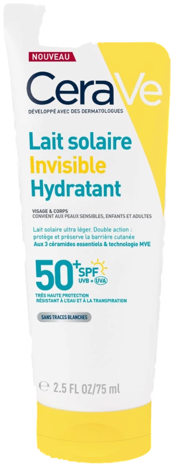 CeraVe Lait Solaire Hydratant Invisible SPF50+ 75 ml