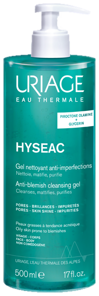Uriage Hyséac Gel Nettoyant Anti-Imperfections Flacon Pompe - 500 ml