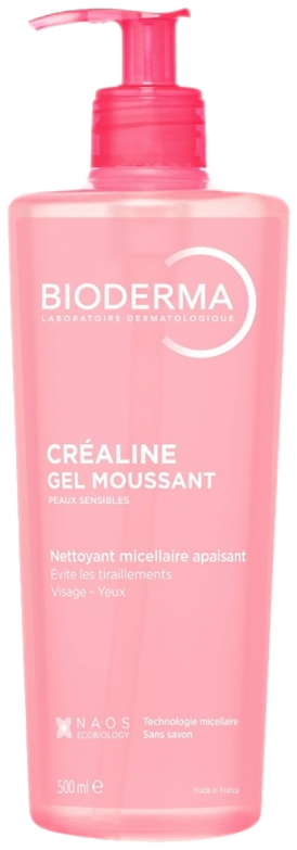 Bioderma Créaline Gel Moussant Nettoyant Apaisant - 500 ml