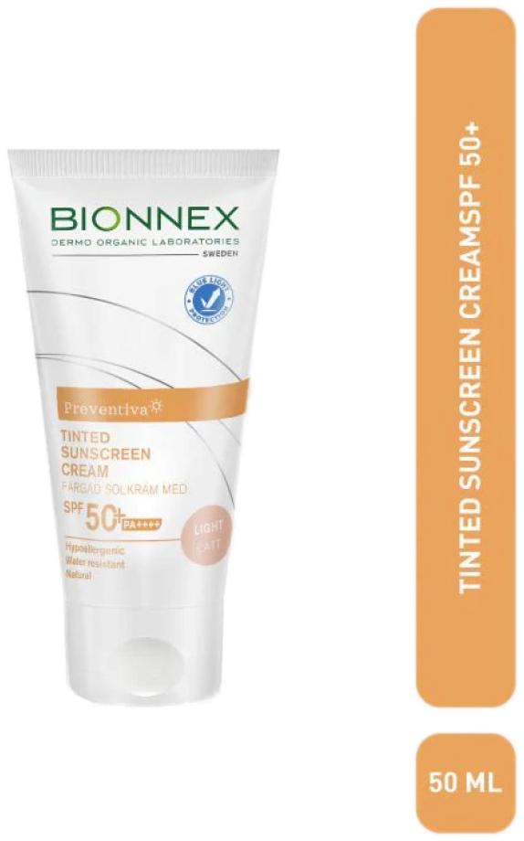 Bionnex Preventiva Crème Solaire Teintée SPF50+ PA++++ (teinté Light) 50 ml