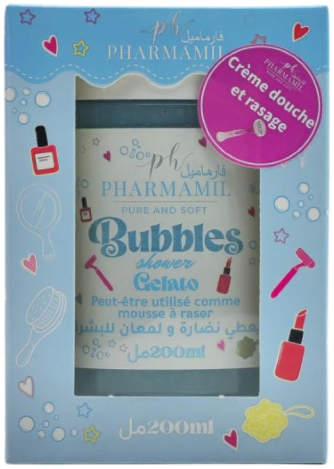 Pharmamil Bubbles Shower Gelato 200 ml (variante bleue)