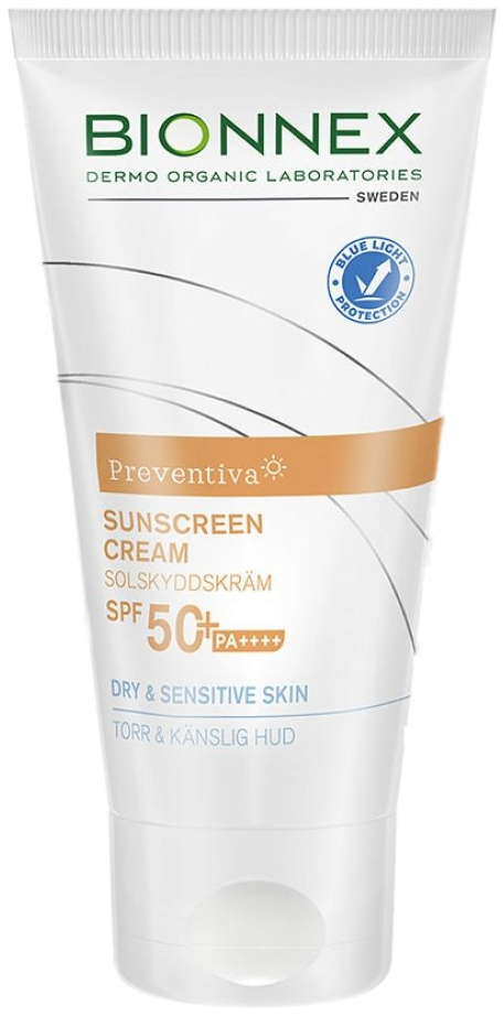 Bionnex Preventiva Crème Solaire SPF50+ Peau Sèche 50 ml