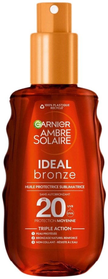 GARNIER Ambre Solaire Ideal Bronze Huile Protectrice SPF20 150ml