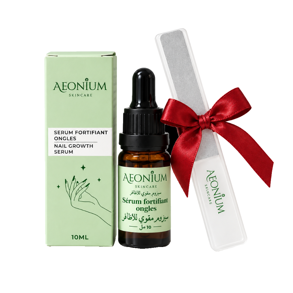 Aeonium Pack Sérum Fortifiant Ongles 10 ml+ Lime à Ongles en Verre
