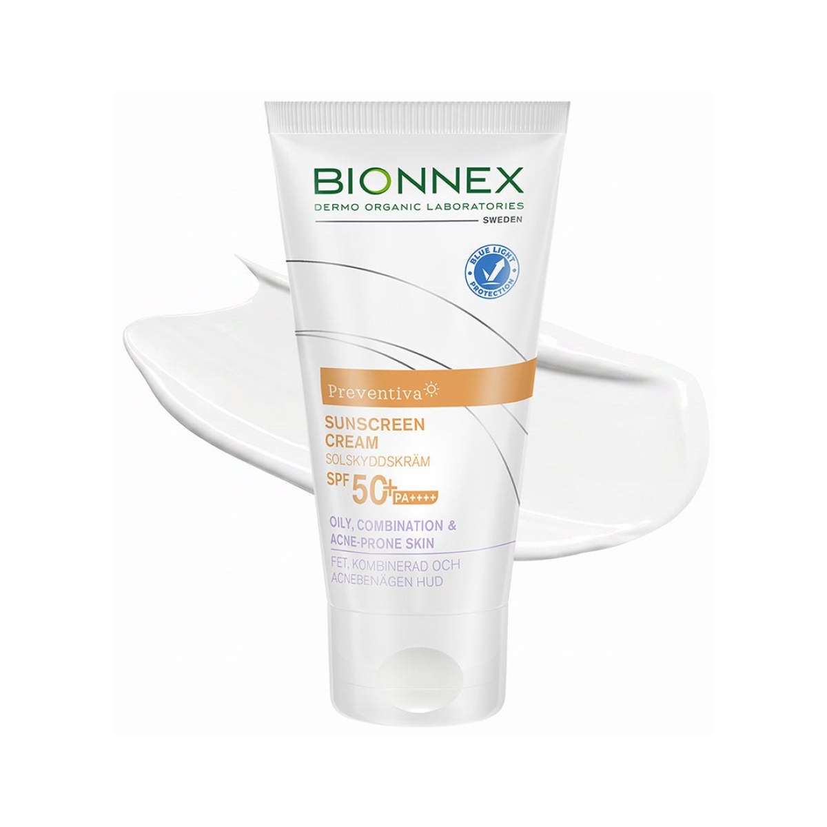 Bionnex Preventiva Crème Solaire SPF50+ Peau Grasse Mixte à Tendance Acnéique 50 ml
