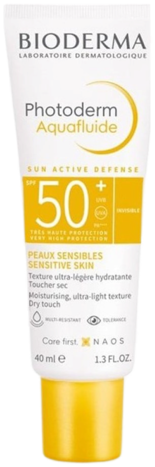 Bioderma Photoderm Aquafluide Invisible SPF50+ Peaux Sensibles - Visage 40 ml
