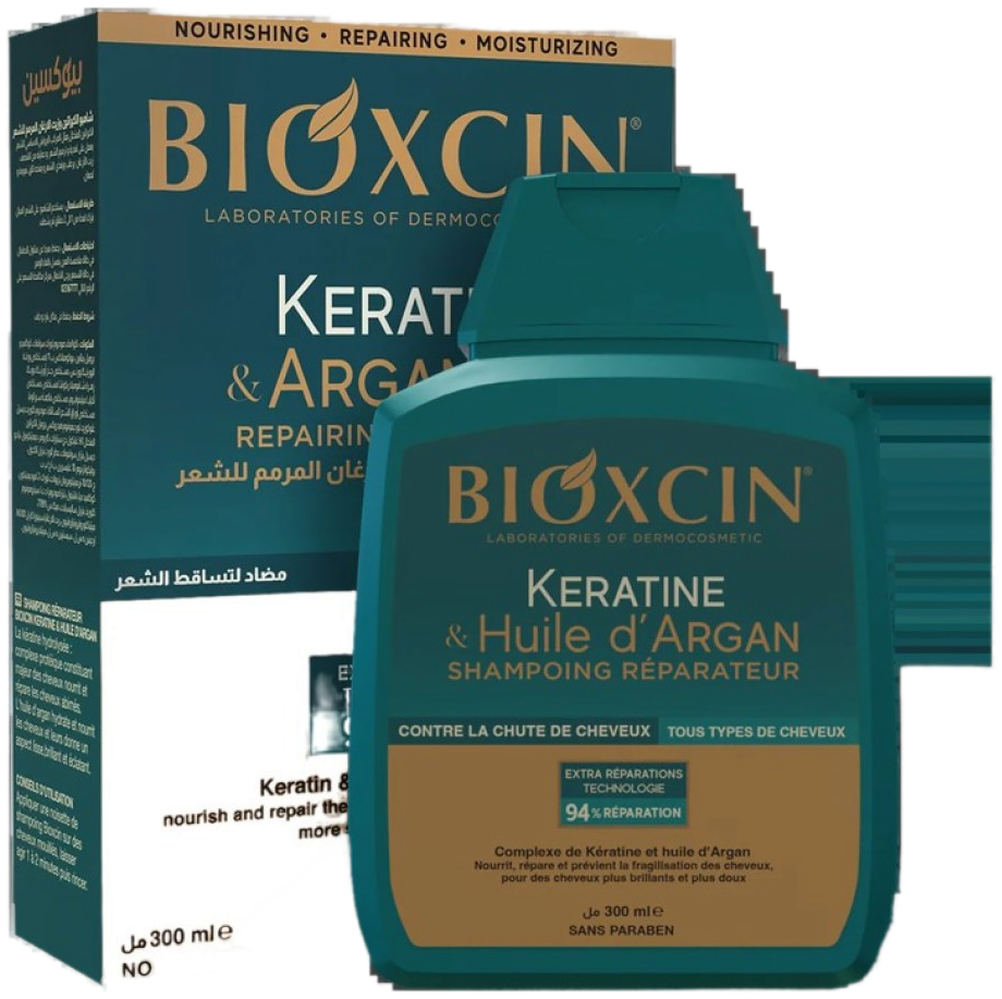 Bioxcin Shampoing Kératine et Huile D'argan Fort 300 ml