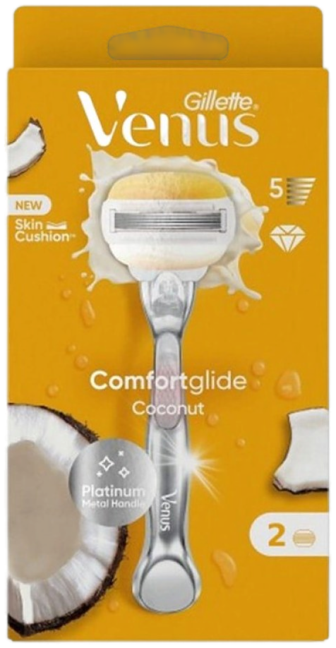 Gillette Venus ComfortGlide Olay Coconut Rasoir 5 lames + 2 recharges