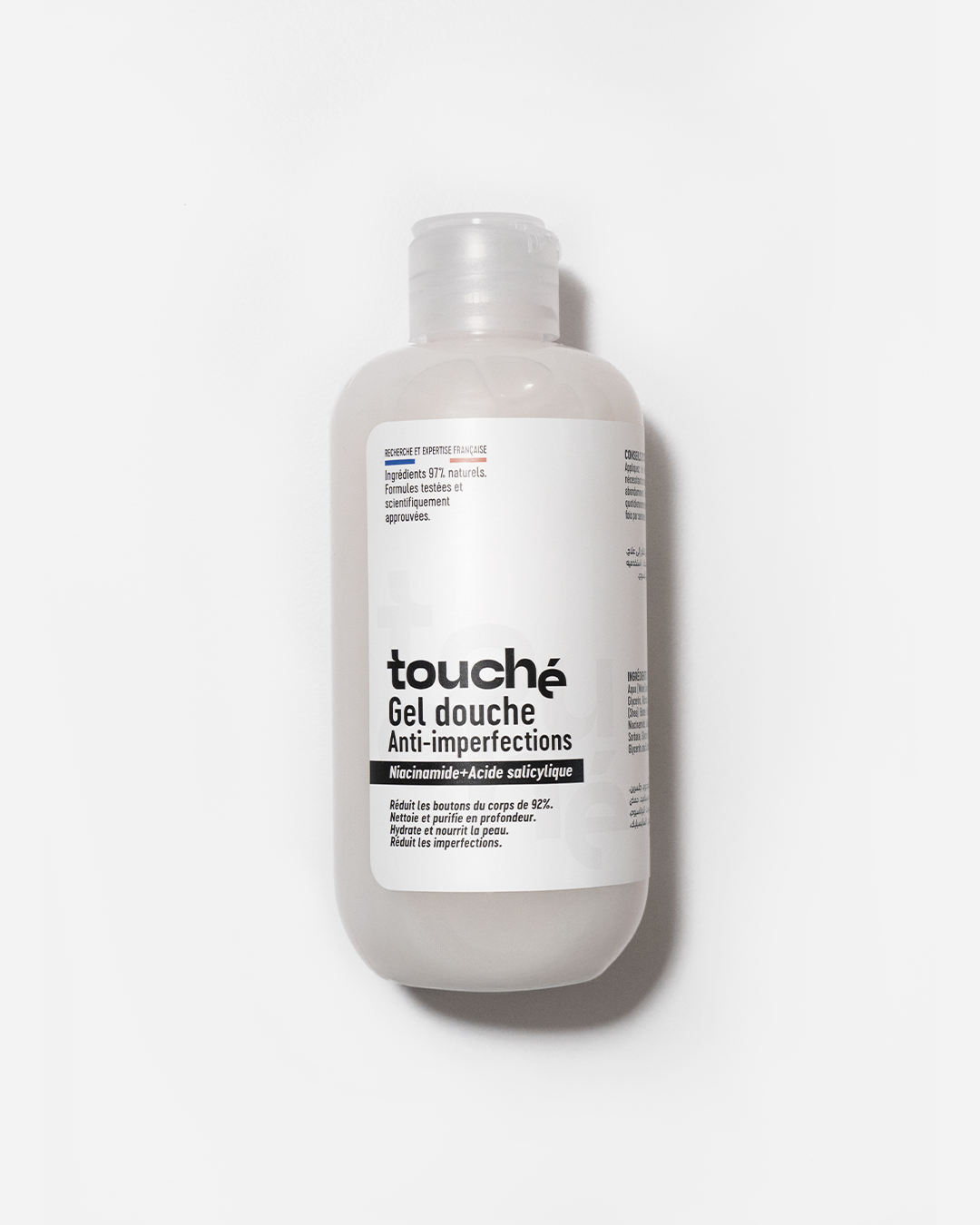 Touché Gel Douche Nettoyant Anti-Imperfections – Acide Salicylique & Niacinamide