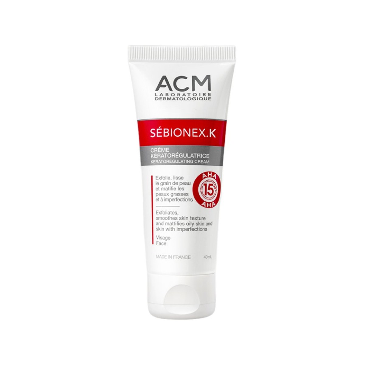 ACM Sébionex K Crème Kératorégulatrice 40 ml