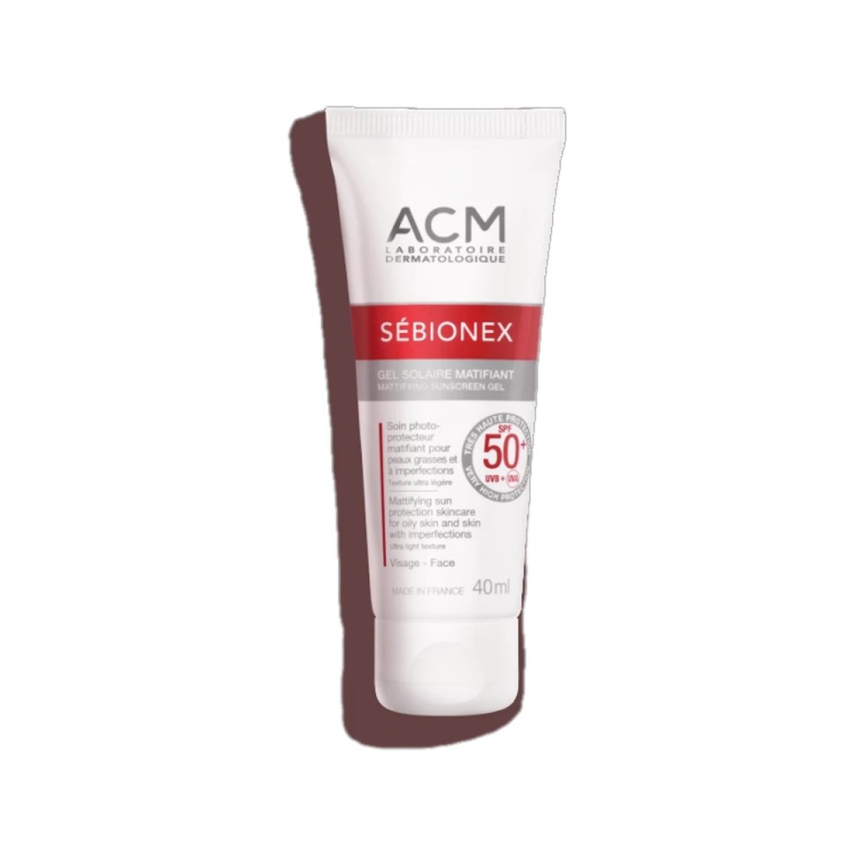 ACM Sébionex Gel Solaire Matifiant SPF50+ 40 ml