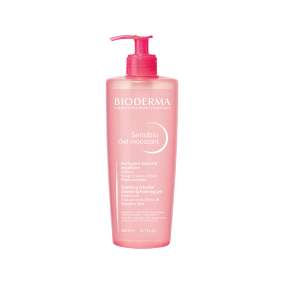 Bioderma Sensibio Gel Moussant - Gel Nettoyant Apaisant 500 ml