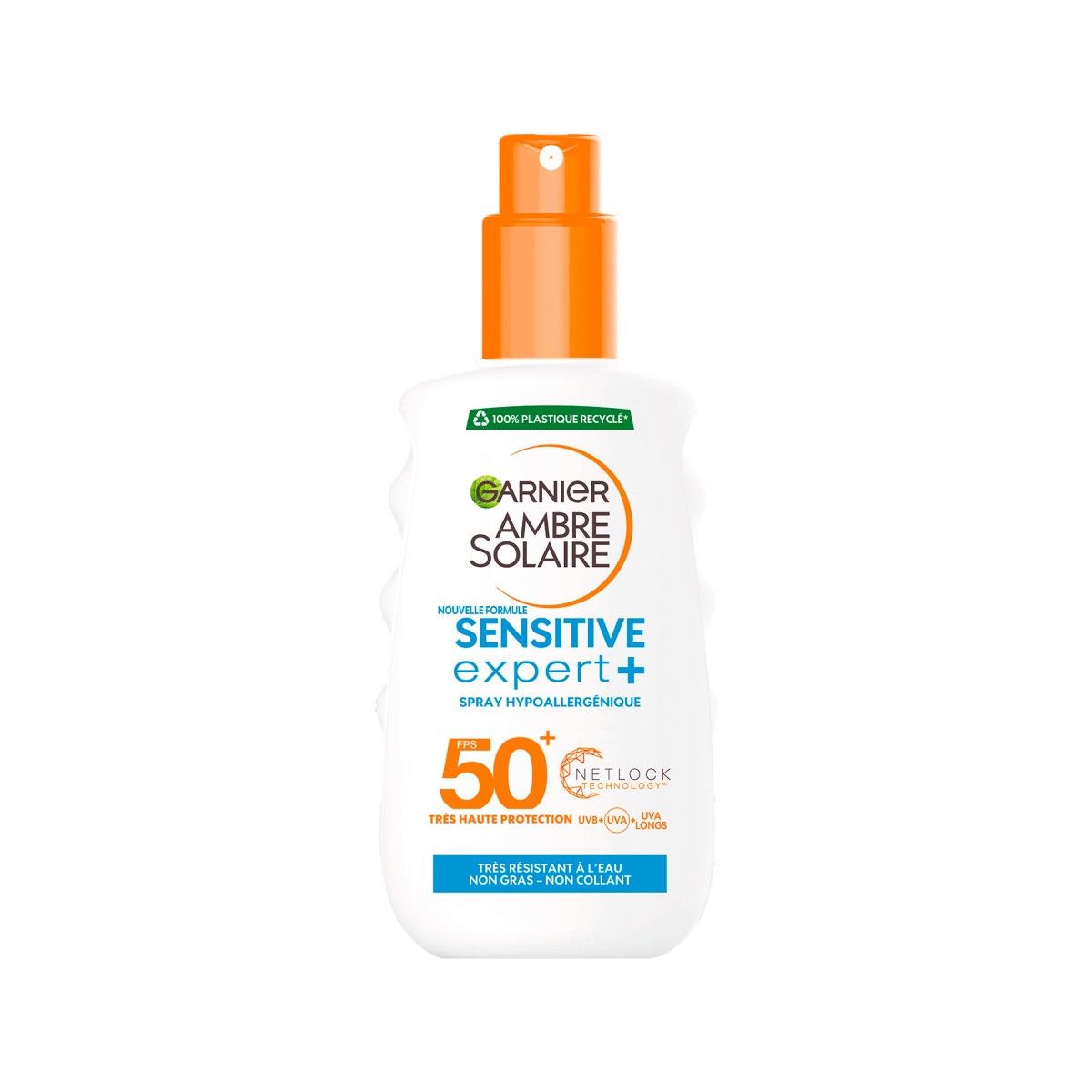 GARNIER Ambre Solaire Sensitive Expert+ Spray Protecteur Hypoallergenique SPF50+ 200ml
