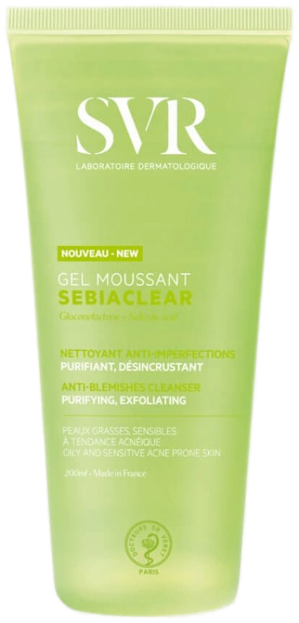 SVR Gel Moussant Sebiaclear Nettoyant Anti-Imperfections 200 ml