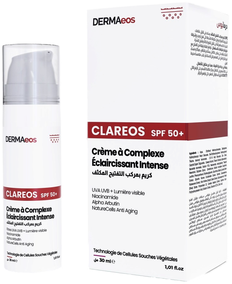 Dermaeos Clareos Crème Complexe Éclaircissant Intense SPF50 30 ml