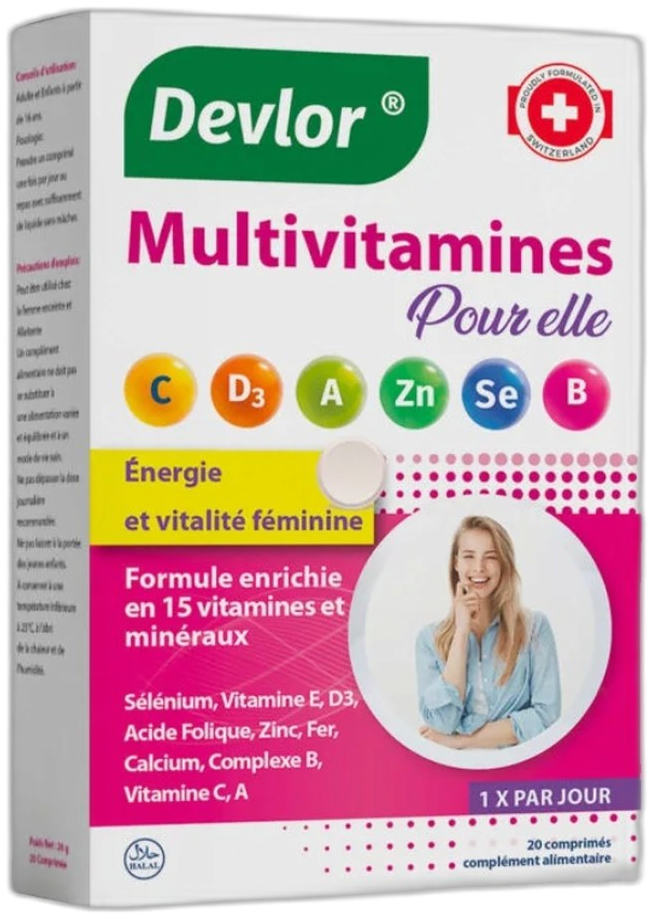Devlor Multivitamines Pour Elle - 20 comprimés