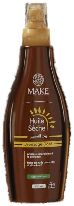 Make Cosmetic Huile Sèche Bronzage Doré 150 ml — vue 2