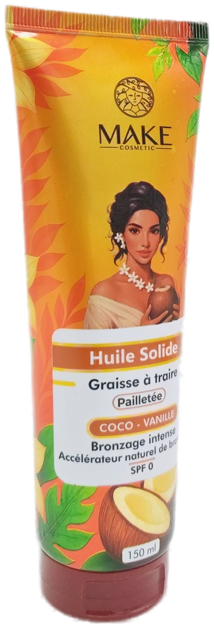 Make Cosmetic Huile Solide Coco Vanille Pailletée 150 g — vue 2