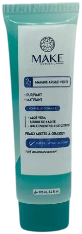 Make Cosmetic Masque Visage Argile Verte 2 en 1 125 ml — vue 2