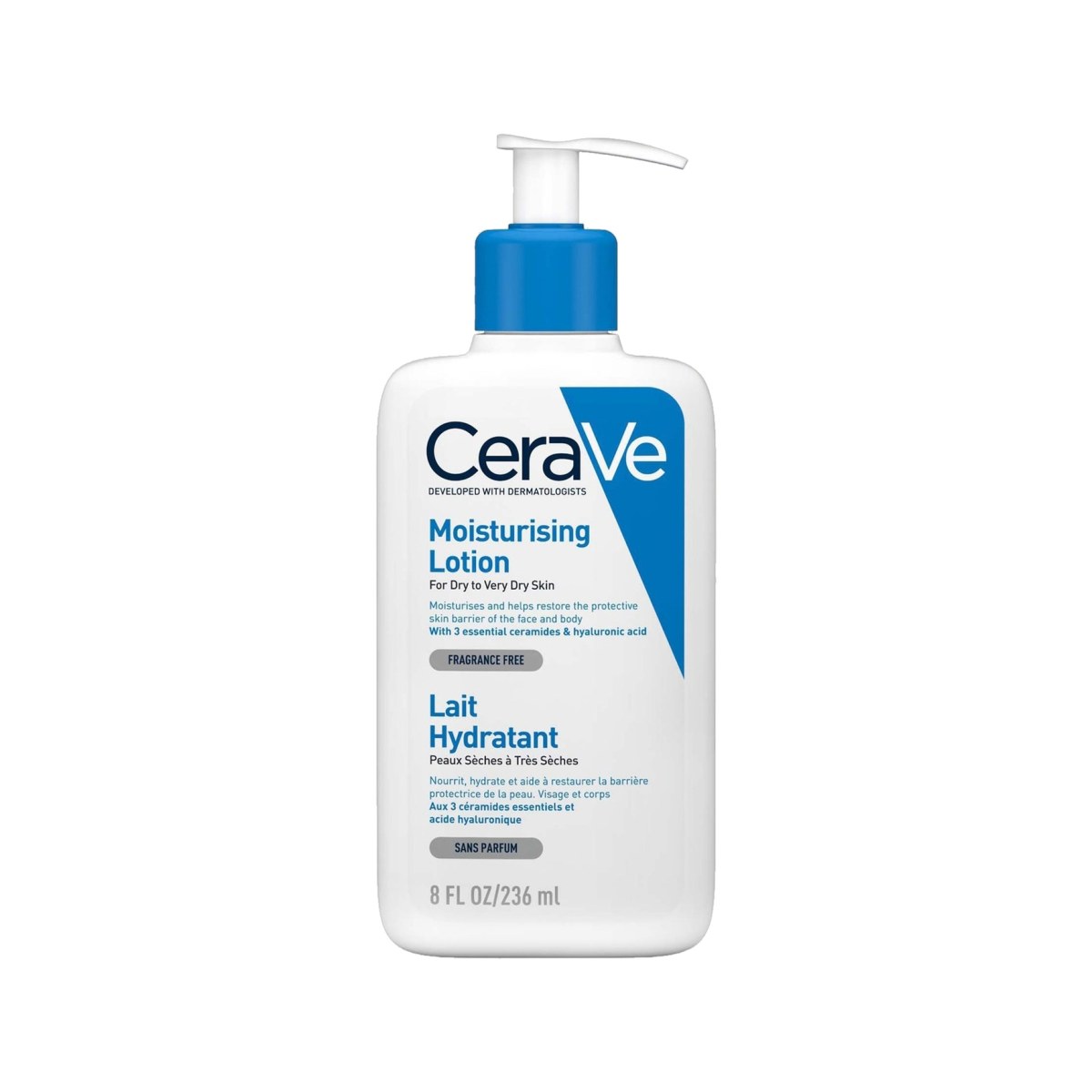 CeraVe Lait Hydratant Visage et Corps - Peaux Sèches a Très Sèches - 473 ml — vue 2