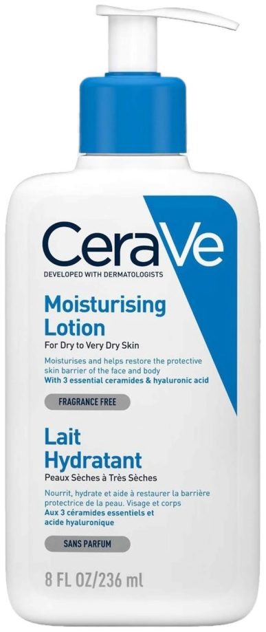 CeraVe Lait Hydratant Visage et Corps - Peaux Sèches a Très Sèches - 473 ml