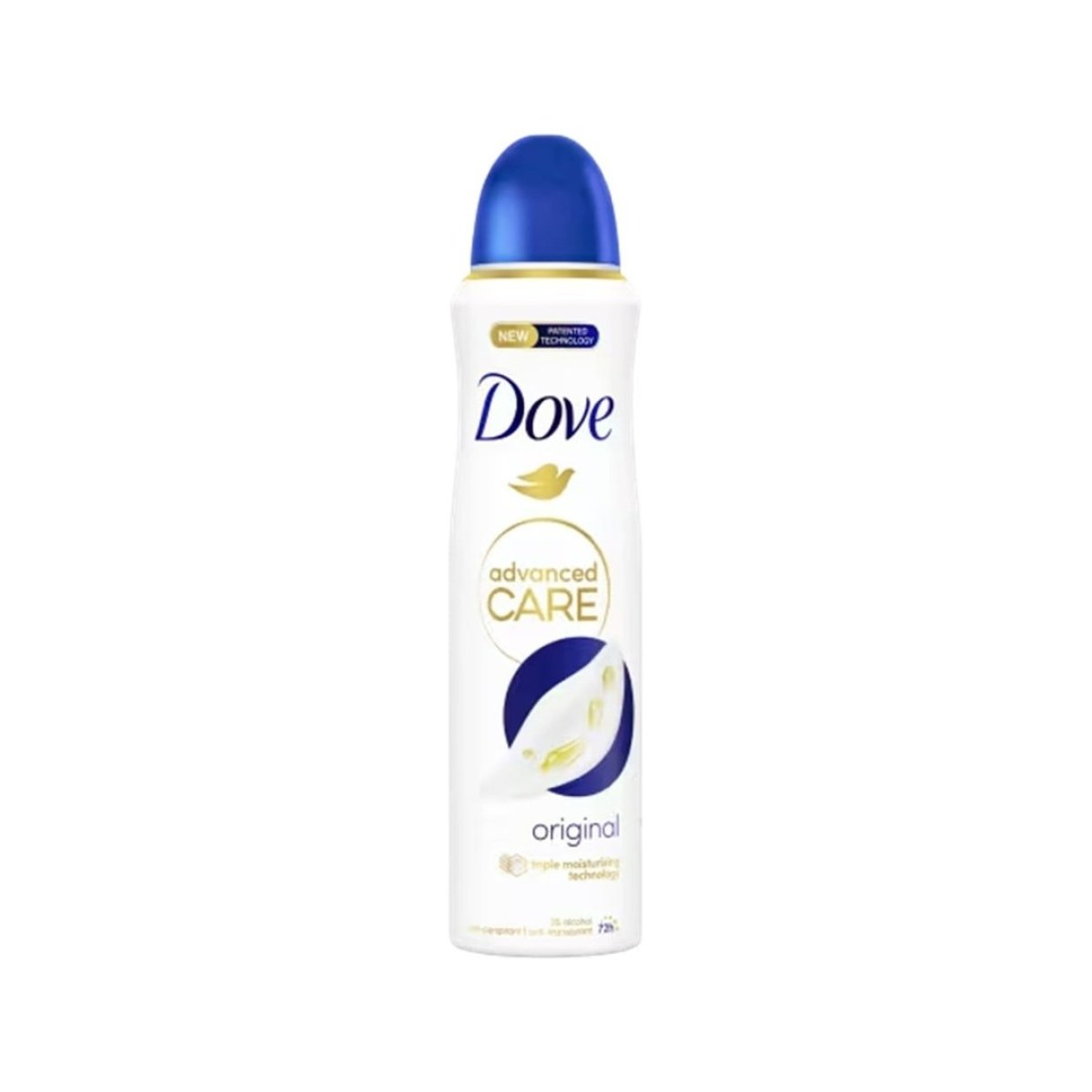 Dove Advanced Care Original Déodorant Spray Anti-Transpirant 0% Alcool 72h 200 ml