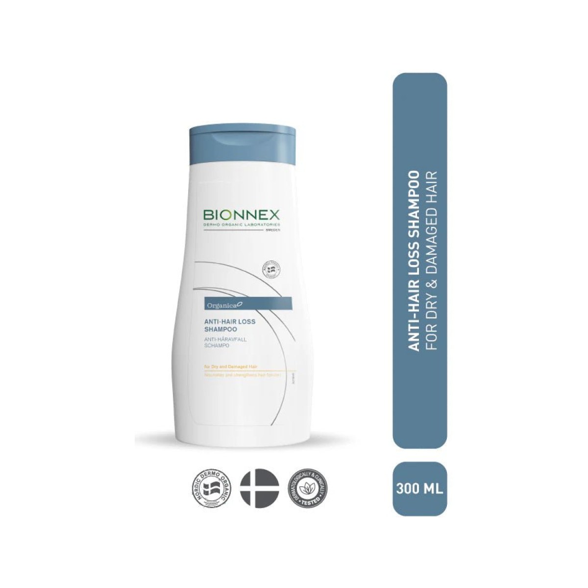 Bionnex Organica Shampoing Anti-Chute Cheveux Secs et Abîmés 300 ml
