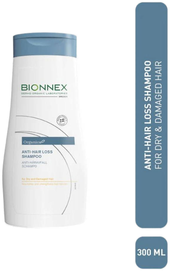 Bionnex Organica Shampoing Anti-Chute Cheveux Secs et Abîmés 300 ml