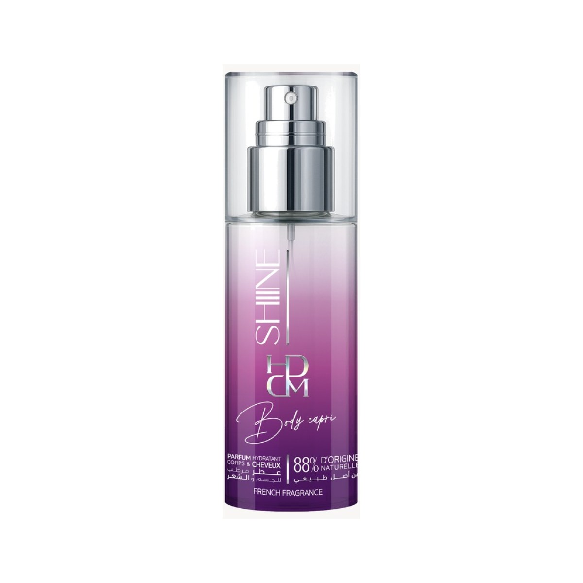 Shiine Body Capri Shimmer - Brume Parfumée Hydratante Pailletée Corps & Cheveux 80 ml