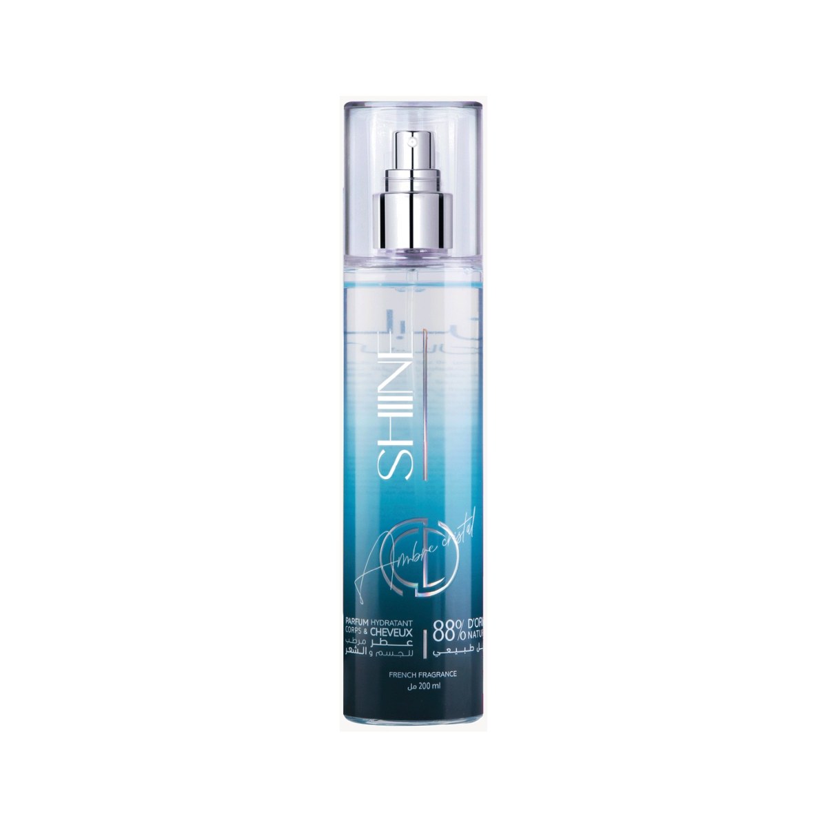 Shiine Ambre Cristal - Brume Parfumée Hydratante Corps & Cheveux 200 ml