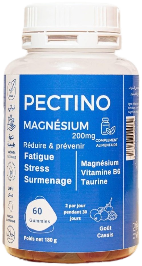 Pectino Gummies Magnésium - Cure 1 mois - Boîte de 60