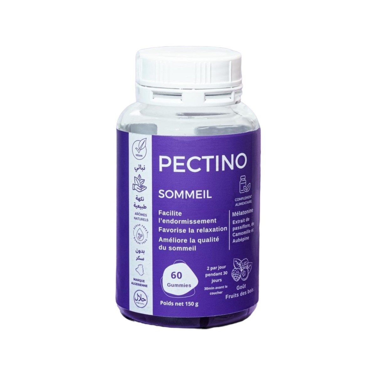 Pectino Gummies Sommeil Mélatonine Fruits des Bois - 60 gummies