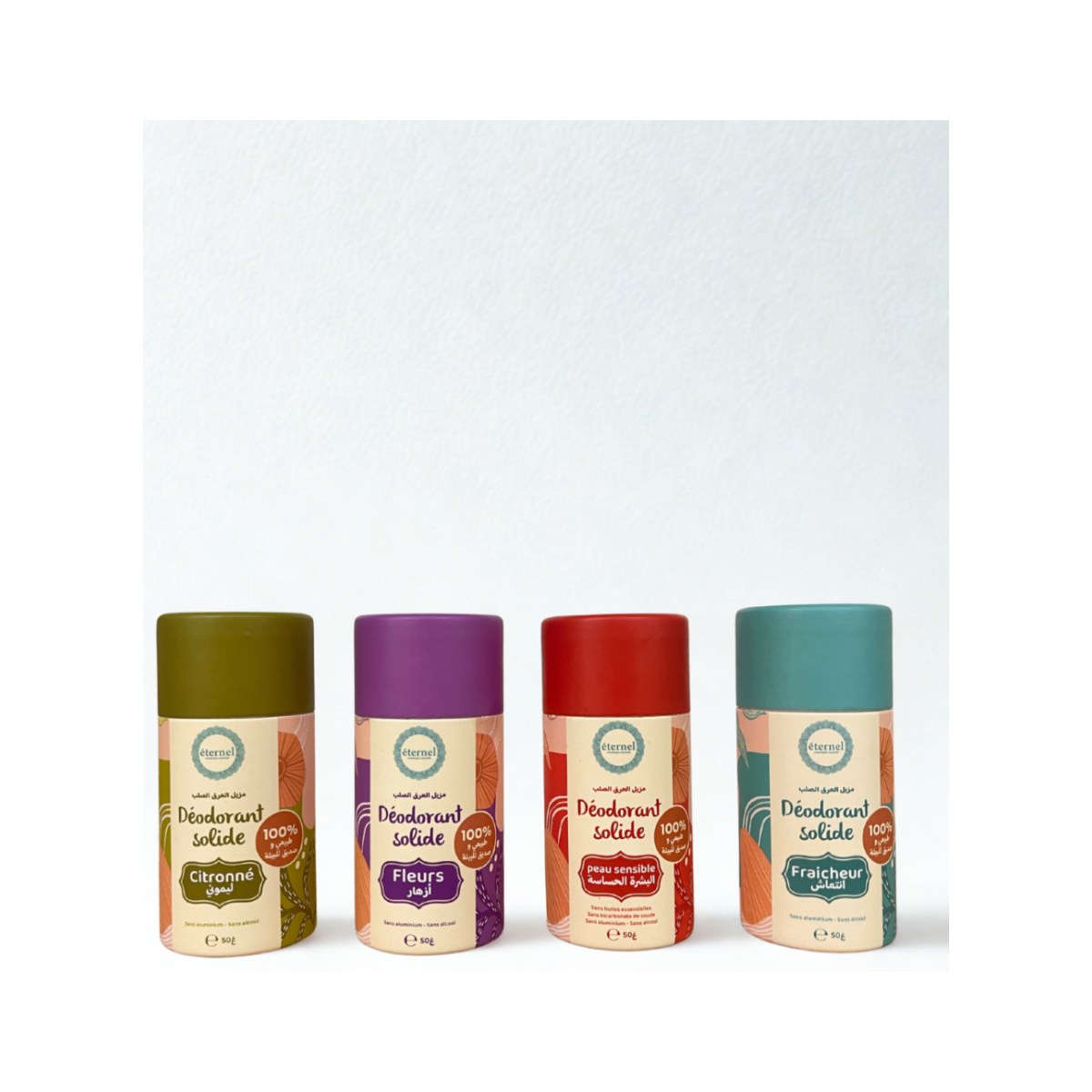 Éternel Déodorant Solide Citronné - 100% Naturel & Bio - 50 g