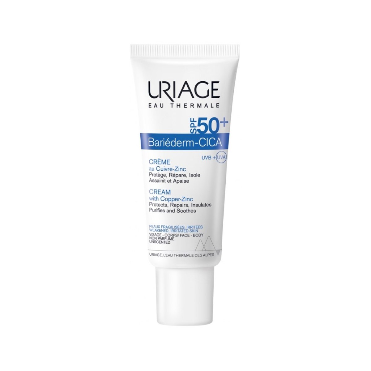 Uriage Bariéderm Cica-Crème SPF50+ au Cuivre-Zinc 40 ml
