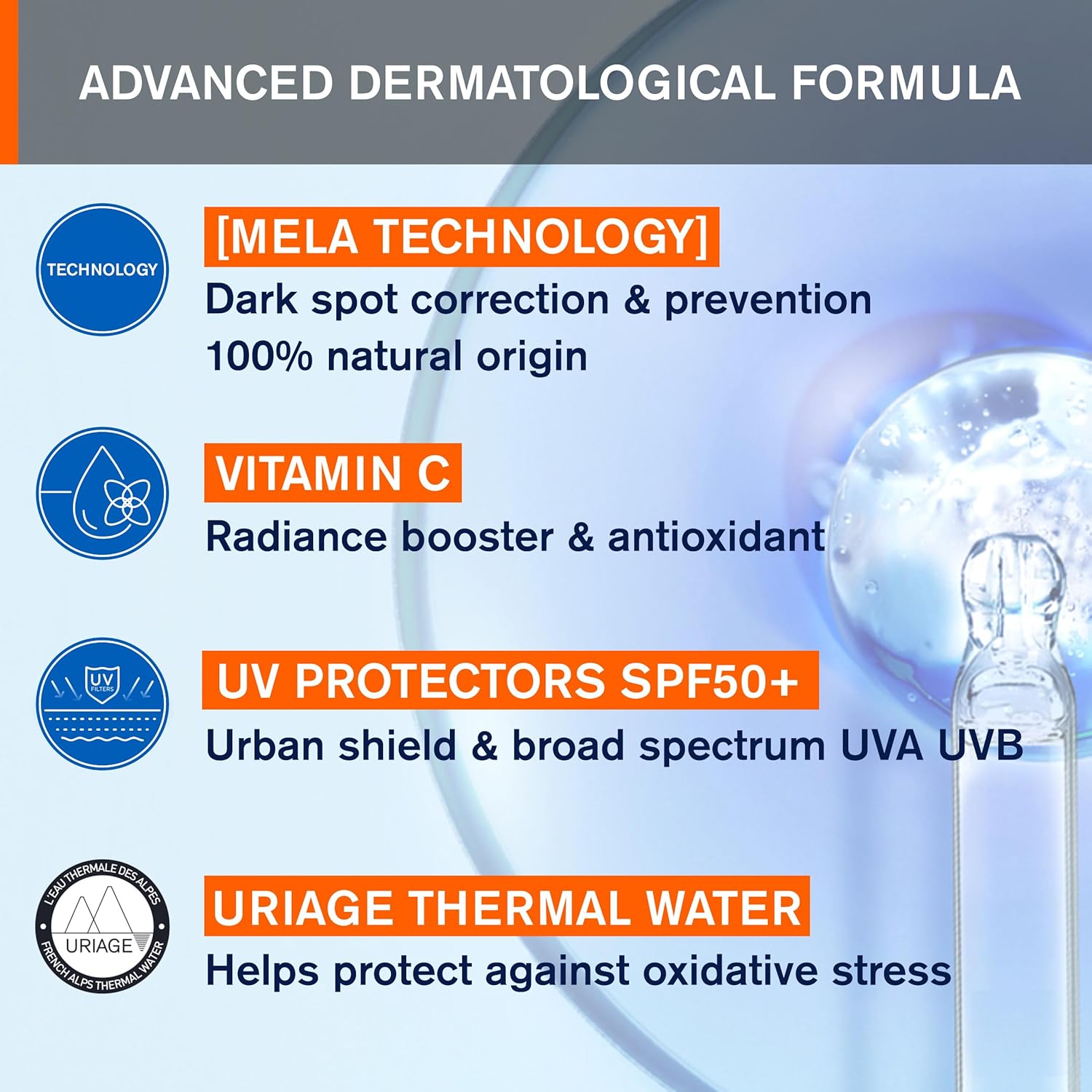 Uriage Depiderm Soin de Jour Anti-Taches SPF50+ 30 ml — vue 3
