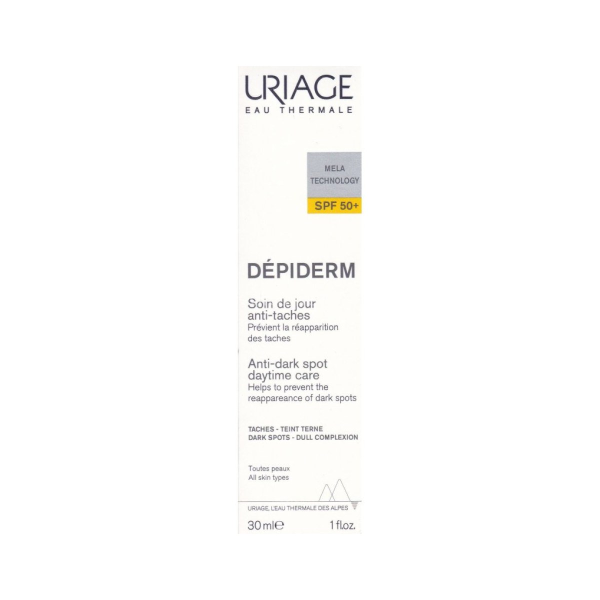 Uriage Depiderm Soin de Jour Anti-Taches SPF50+ 30 ml